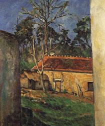Paul Cezanne Farm Courtyard in Auvers Norge oil painting art